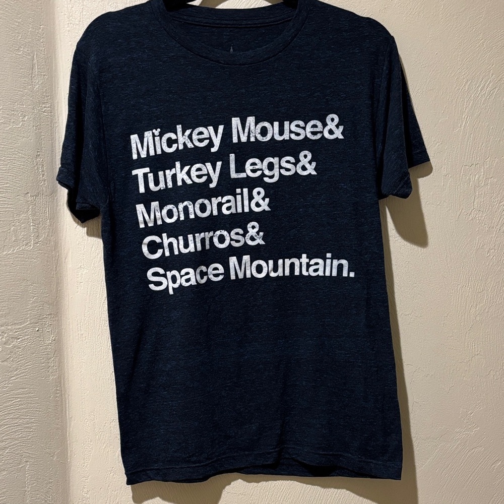 Disney Monorail Churros Space Mountain Turkey Leg Graphic Tee - S